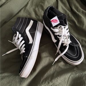Hi top black vans